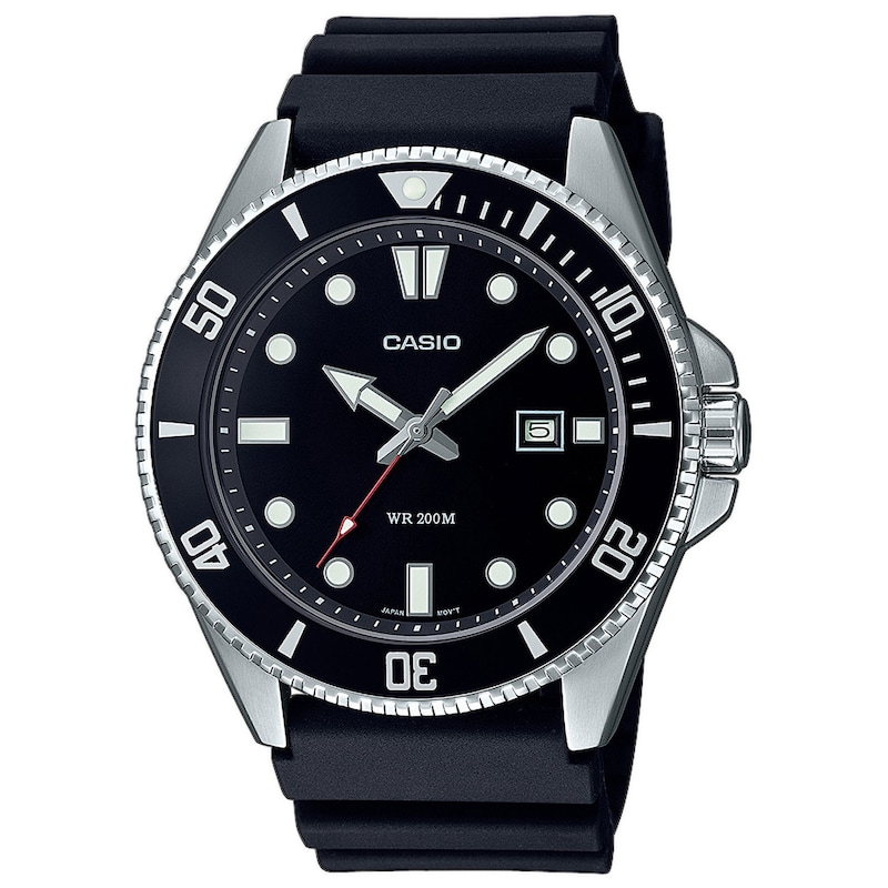 Main Image 1 of Casio Diver Men's Black Dial Black Silicone Strap Watch