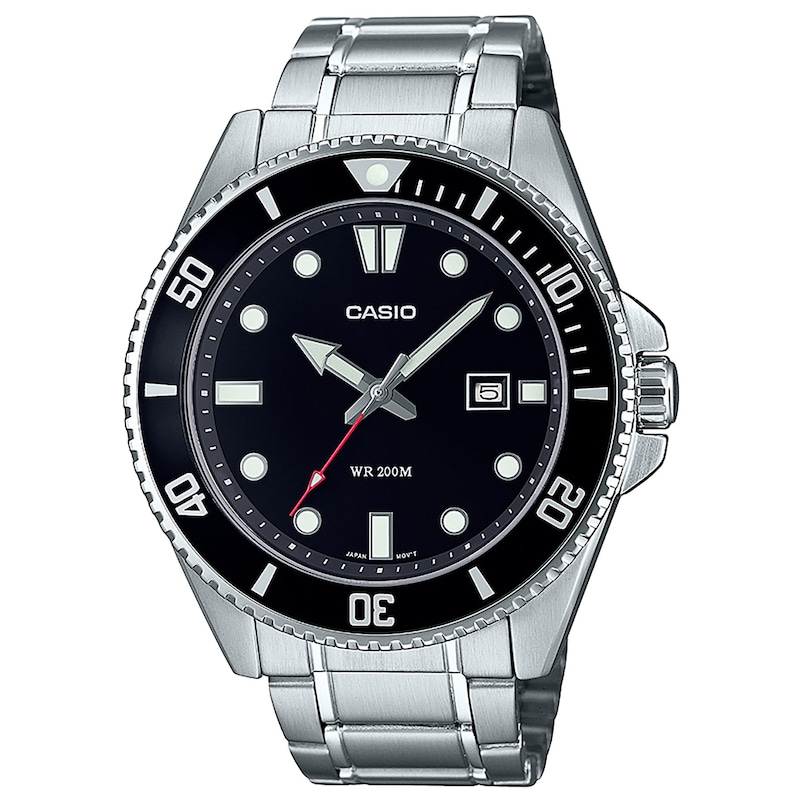 Main Image 1 of Casio Diver Men's Black Dial Stainless Steel Watch