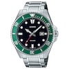 Thumbnail Image 1 of Casio Diver Men's Green Bezel Stainless Steel Watch