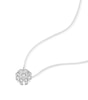 Thumbnail Image 2 of 9ct White Gold 0.25ct Diamond Daisy Cluster Pendant Necklace