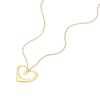 Thumbnail Image 2 of 18ct Yellow Gold Open Heart Pendant 17.5&quot; Necklace