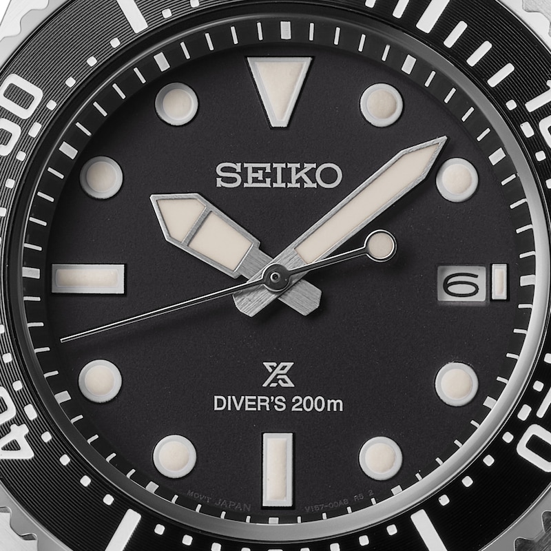 Main Image 3 of Seiko Prospex Men's &quot;Pure Black&quot; Solar Diver's Stainless Steel Watch