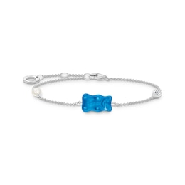 Thomas Sabo x Haribo Sterling Silver Blue Goldbear Bracelet