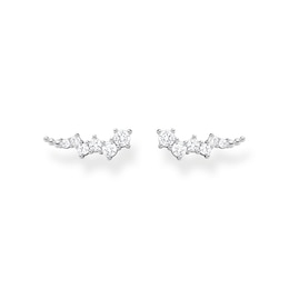 Thomas Sabo Sterling Silver Cubic Zirconia Ear Climber Stud Earrings