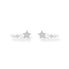 Thumbnail Image 1 of Thomas Sabo Sterling Silver Cubic Zirconia Star Ear Climber Stud Earrings