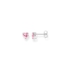 Thumbnail Image 1 of Thomas Sabo Sterling Silver Pink Heart Cubic Zirconia Stud Earrings