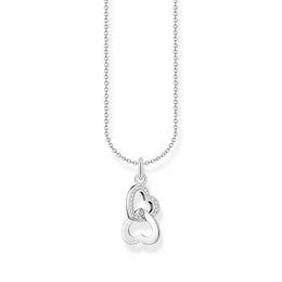 Thomas Sabo Sterling Silver Interlocking Heart Pendant Necklace