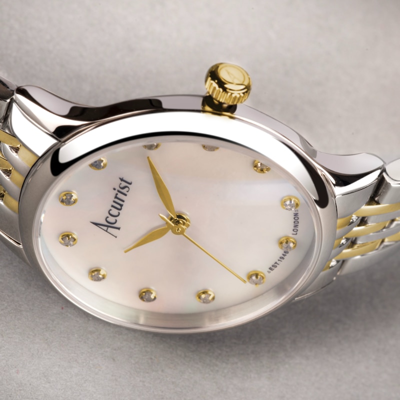 Main Image 8 of Accurist Ladies' Dress Two Tone Stainless Steel Bracelet Watch