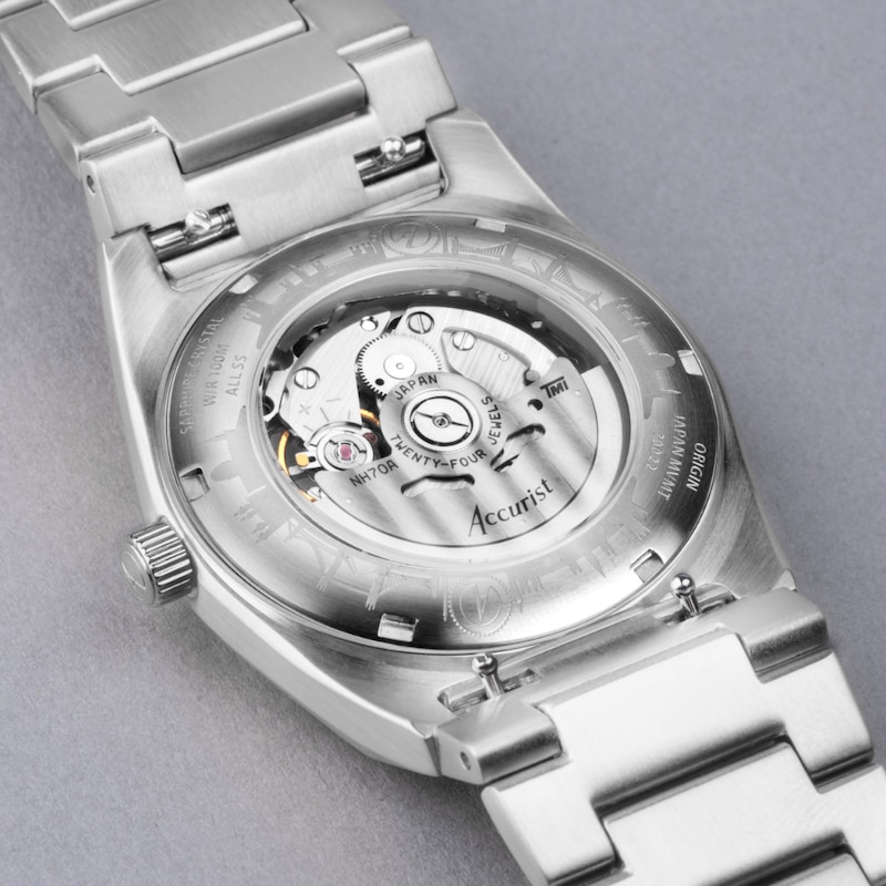 Main Image 6 of Accurist Men's Origin Skeleton Automatic Stainless Steel Bracelet Watch