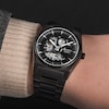 Thumbnail Image 8 of Accurist Men's Origin Skeleton Automatic Black Stainless Steel Bracelet Watch