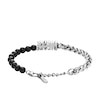 Thumbnail Image 2 of Diesel Men's Sterling Silver Bold Logo Beaded Bracelet