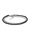 Thumbnail Image 2 of Diesel Men's Sterling Silver Bold Logo Double Strand Beaded Bracelet