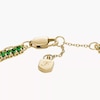 Thumbnail Image 3 of Fossil Ladies' Heritage D-Link Glitz Gold Tone Crystal Chain Tennis Bracelet