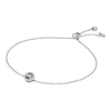 Thumbnail Image 1 of Michael Kors Ladies' Sterling Silver Rhodium Plated Slider Chain Bracelet