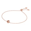 Thumbnail Image 1 of Michael Kors Ladies' 14ct Rose Gold Plated Sterling Silver Slider Chain Bracelet