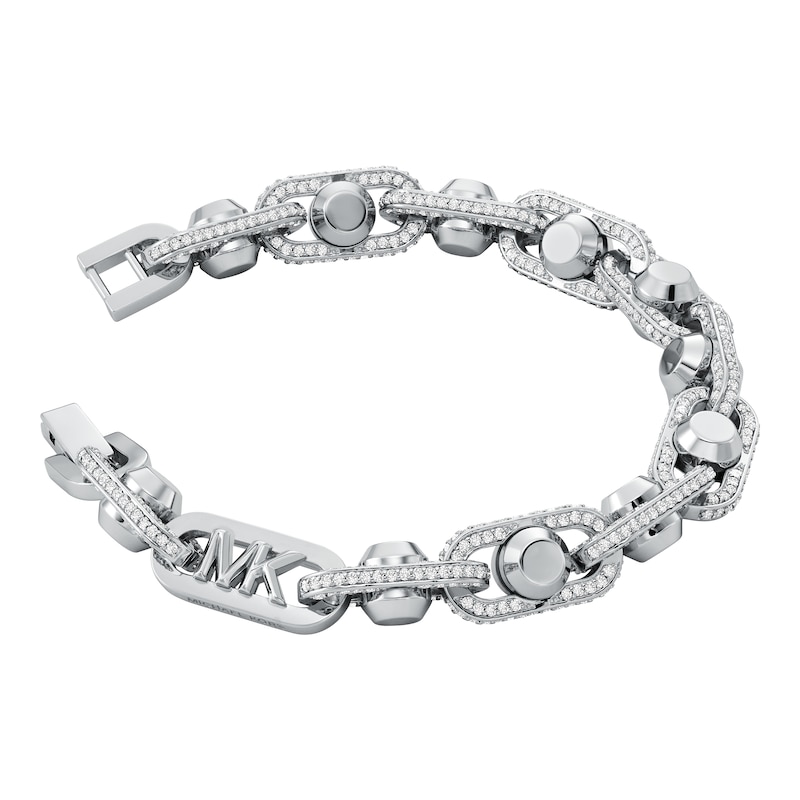 Main Image 2 of Michael Kors Ladies' Bold Cubic Zirconia Paperlink Chain Bracelet