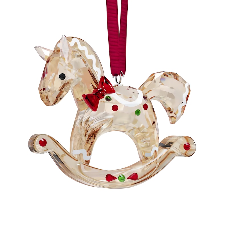 Main Image 2 of Swarovski Holiday Cheers Gingerbread Rocking Horse Ornament