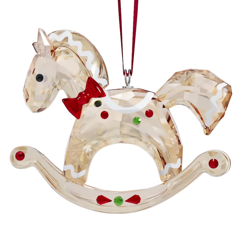 Main Image 3 of Swarovski Holiday Cheers Gingerbread Rocking Horse Ornament