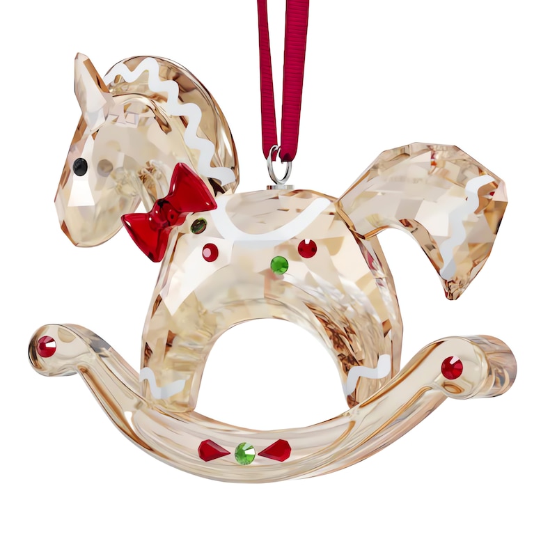 Main Image 4 of Swarovski Holiday Cheers Gingerbread Rocking Horse Ornament