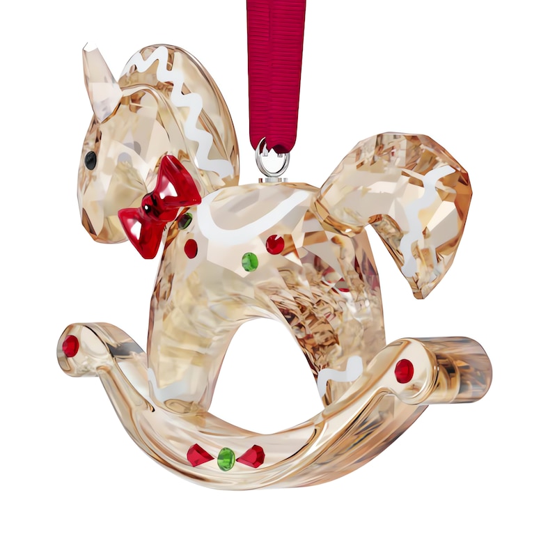 Main Image 5 of Swarovski Holiday Cheers Gingerbread Rocking Horse Ornament