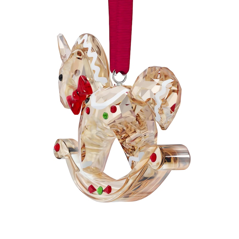 Main Image 8 of Swarovski Holiday Cheers Gingerbread Rocking Horse Ornament