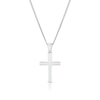 Thumbnail Image 1 of Children's Sterling Silver Small Plain Cross Pendant 16&quot; Necklace