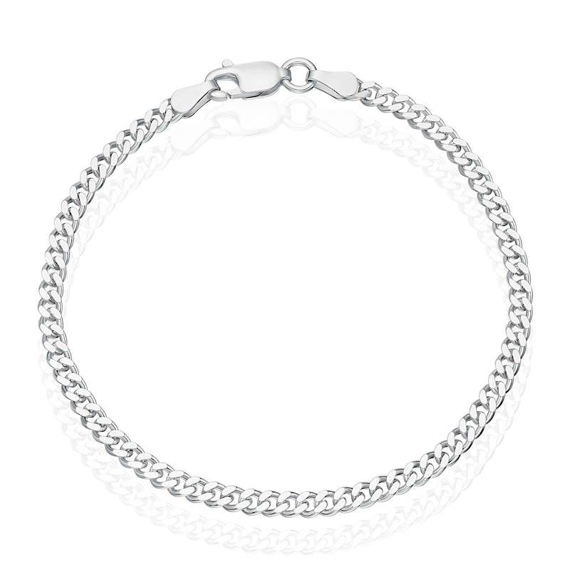 Main Image 1 of Children's Sterling Silver 6.5&quot; Curb Chain Bracelet