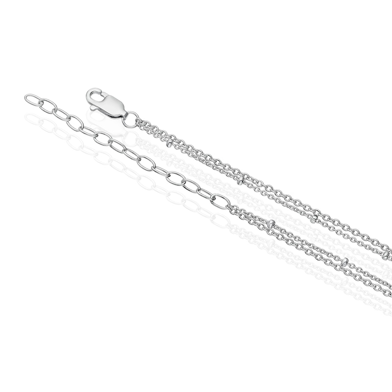 Main Image 3 of Sterling Silver Double Strand Anklet