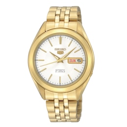 Seiko Gold Tone Mens Stainless Steel Bracelet Watch