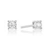 Thumbnail Image 1 of 9ct White Gold 0.10ct Diamond Illusion Set Solitaire Stud Earrings