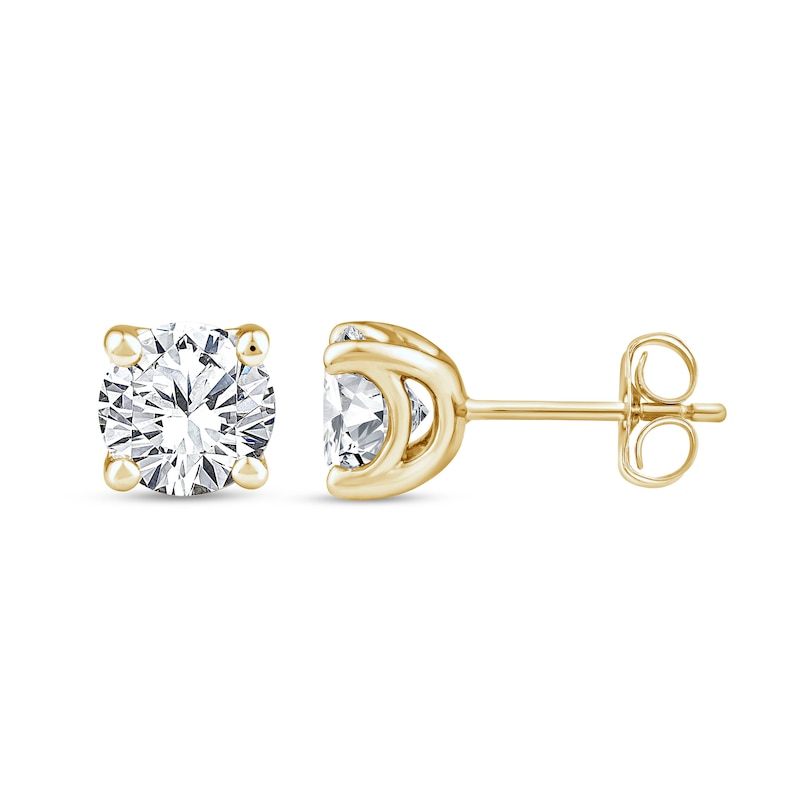 Main Image 1 of 9ct Yellow Gold 1.50ct Lab Grown Diamond Earrings