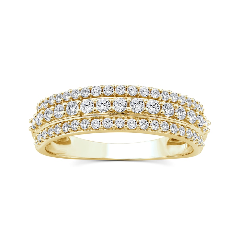 Main Image 1 of 9ct Yellow Gold 0.50ct Lab Grown Diamond Eternity Ring