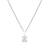 Thumbnail Image 1 of 9ct White Gold 0.15ct Diamond Solitaire Pendant Necklace