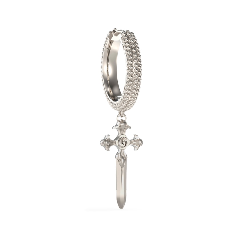 Main Image 1 of Guess Men's Dagger Charm Mono Hoop Earring