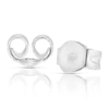 Thumbnail Image 2 of 9ct White Gold 0.40ct Lab Grown Diamond Interlink Circle Stud Earrings