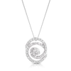 Thumbnail Image 1 of 9ct White Gold 0.40ct Lab Grown Diamond Interlink Circle Pendant 18" Necklace