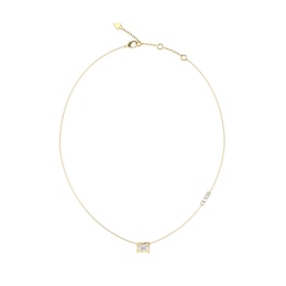 Guess Bamboo & Crystal Gold Tone 16-18" Necklace