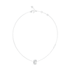 Thumbnail Image 1 of Guess Jungle Circle Pavé Set Silver Tone 16-18&quot; Necklace