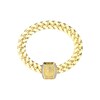 Thumbnail Image 1 of Guess 20mm Lion Crystal Coin Gold Tone Bracelet