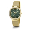 Thumbnail Image 5 of Guess Ladies' Green Dial Gold Tone Stainless Steel Bracelet Watch