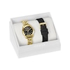 Thumbnail Image 3 of Guess Ladies' Black Dial Gold Tone Bracelet Watch & Extra Black Silicone Strap