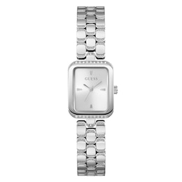 Guess Ladies' Silver Dial Stainless Steel Bracelet Watch