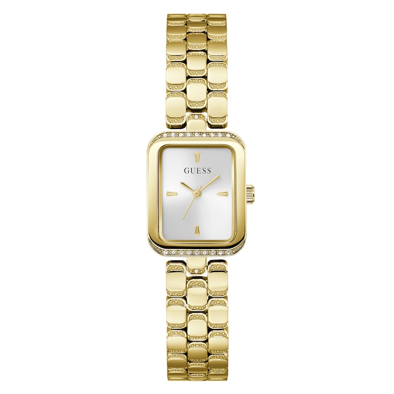 Main Image 1 of Guess Ladies' Silver Dial Gold Tone Stainless Steel Bracelet Watch