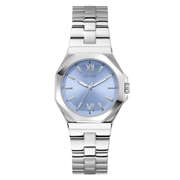 Guess Ladies' Blue Dial Stainless Steel Bracelet Watch