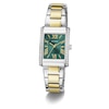 Thumbnail Image 5 of Guess Ladies' Rectangular Green Dial Two Tone Stainless Steel Bracelet Watch