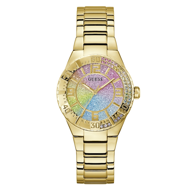 Main Image 1 of Guess Ladies' Sparkle Dial Gold Tone Stainless Steel Bracelet Watch