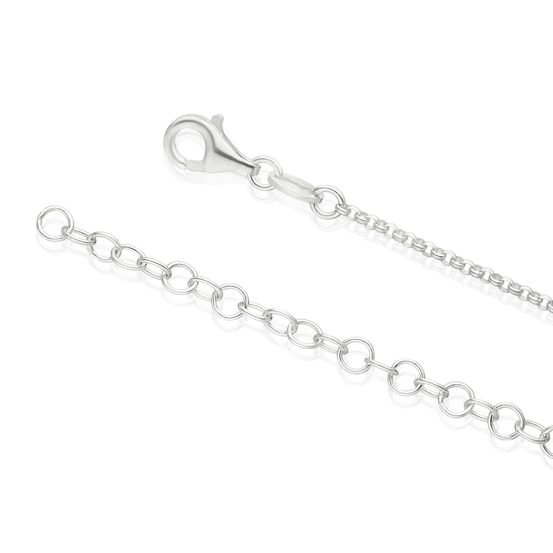 Main Image 3 of Sterling Silver Plain T-Bar Necklace