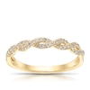 Thumbnail Image 1 of 9ct Yellow Gold 0.15ct Diamond Twisted Eternity Ring