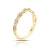 Thumbnail Image 2 of 9ct Yellow Gold 0.15ct Diamond Twisted Eternity Ring