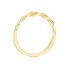 Thumbnail Image 3 of 9ct Yellow Gold 0.15ct Diamond Twisted Eternity Ring